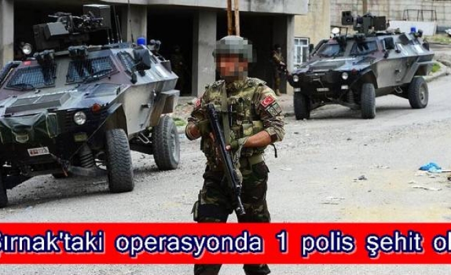 Şırnak'taki operasyonda 1 polis şehit oldu