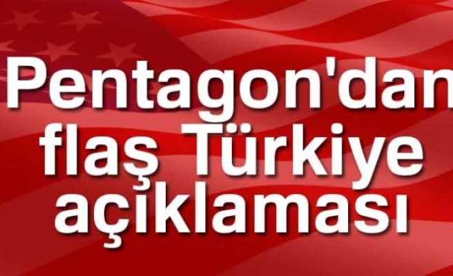 Son dakika haberleri! Pentagon'dan Türkiye açıklaması