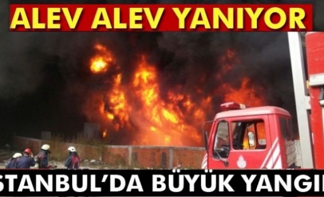 Son dakika! İstanbul'da büyük yangın! Olay yerinden ilk görüntüler