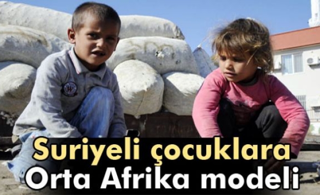 Suriyeli çocukların eğitimi için orta afrika modeli