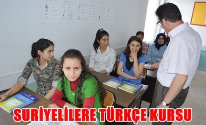 Suriyelilere türkçe kursu