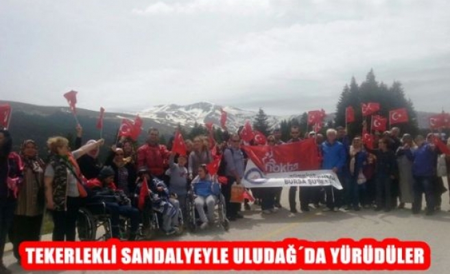 Tekerlekli Sandalyeyle Uludağ'da Yürüdüler