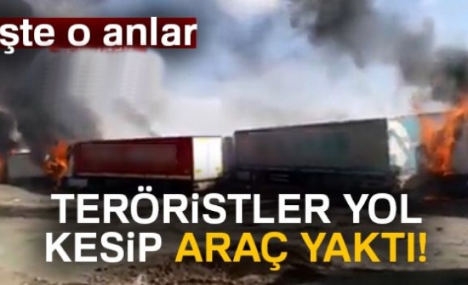Tendürek’te PKK’lı Teröristler Araçları Yakıp Kaçtı