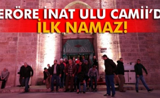 Teröre inat Ulu Cami'de ilk namaz!