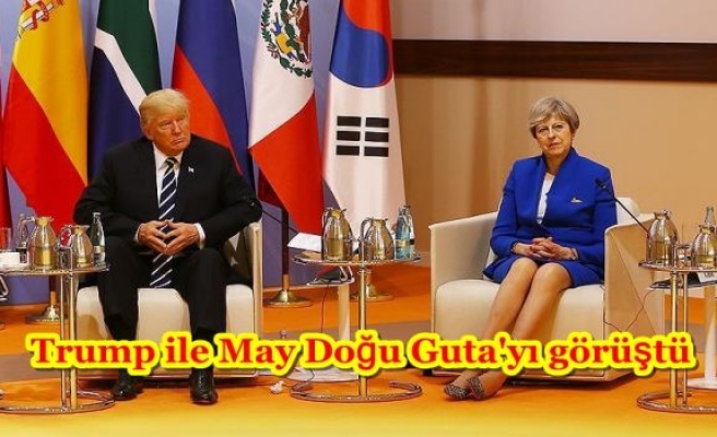 Trump ile May Doğu Guta'yı görüştü