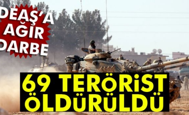 TSK: '24 saat içerisinde 69 DEAŞ mensubu öldürüldü'