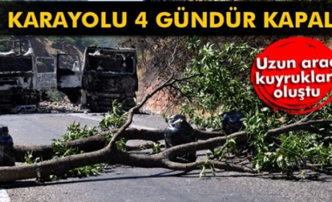 Tunceli-Erzincan karayolu 4 gündür kapalı
