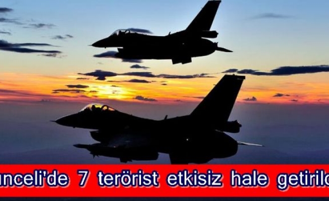 Tunceli'de 7 terörist etkisiz hale getirildi