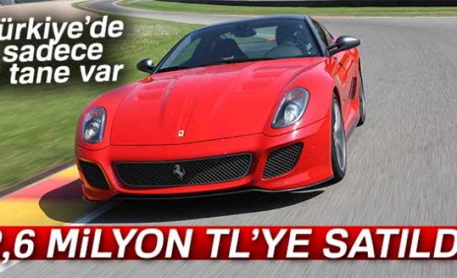 Türkiye’de 3 adet bulunan Ferrari 2,6 milyon TL’ye satıldı