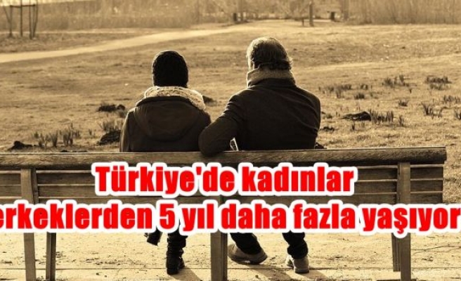 Türkiye'de kadınlar erkeklerden 5 yıl daha fazla yaşıyor
