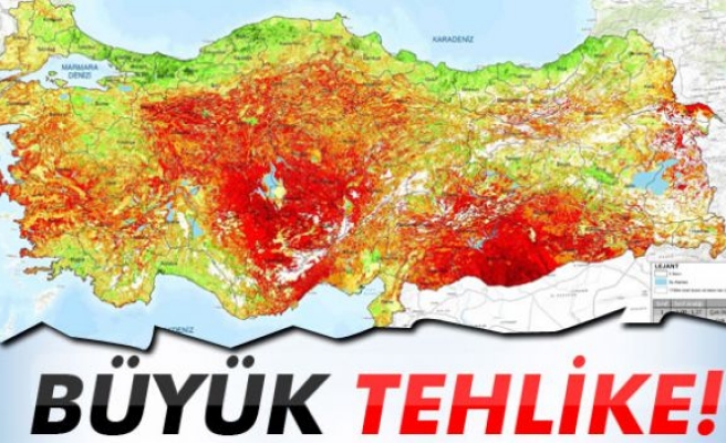 Türkiye’nin çölleşme risk haritası oluşturuldu