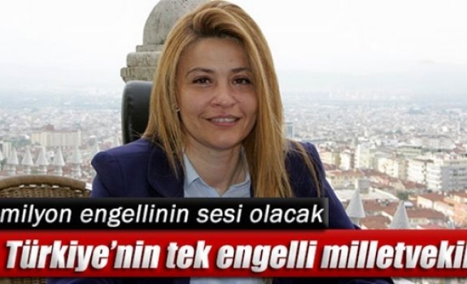 Türkiye’nin tek engelli milletvekili konuştu