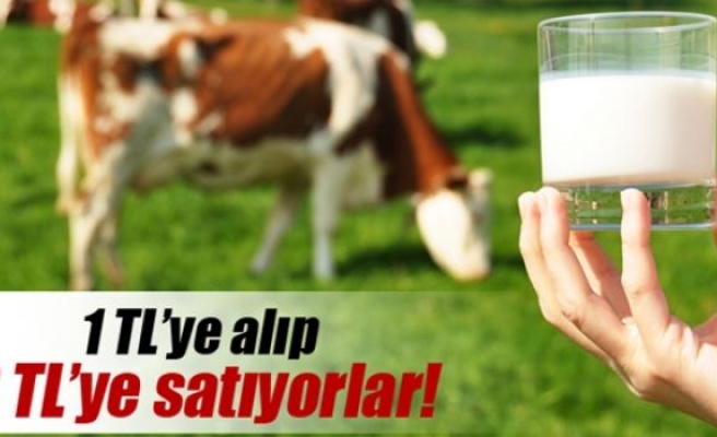 Üreticiden 1 TL'ye alınan süt tüketiciye 3 TL'ye satılıyor