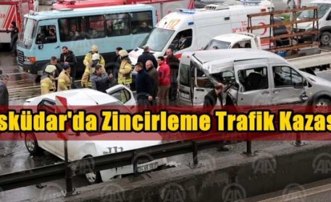 Üsküdar'da zincirleme trafik kazası