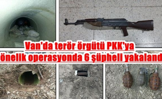 Van'da terör örgütü PKK'ya yönelik operasyonda 6 şüpheli yakalandı