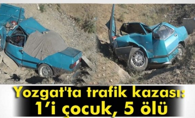 Yozgat'ta trafik kazası: 5 ölü