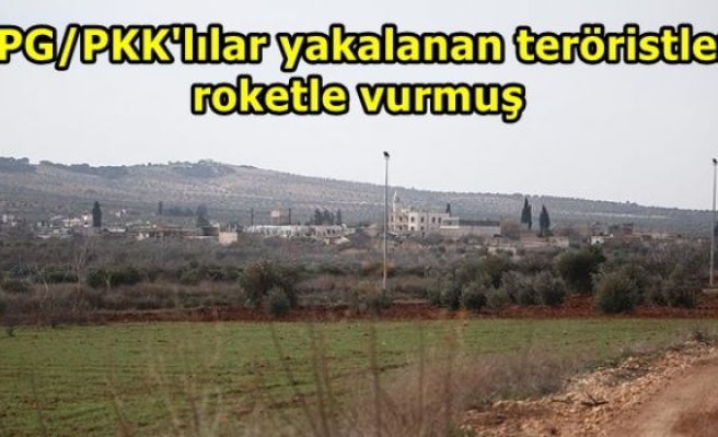 YPG/PKK'lılar yakalanan teröristleri roketle vurmuş