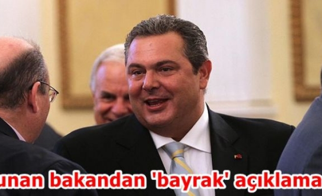 Yunan bakandan 'bayrak' açıklaması