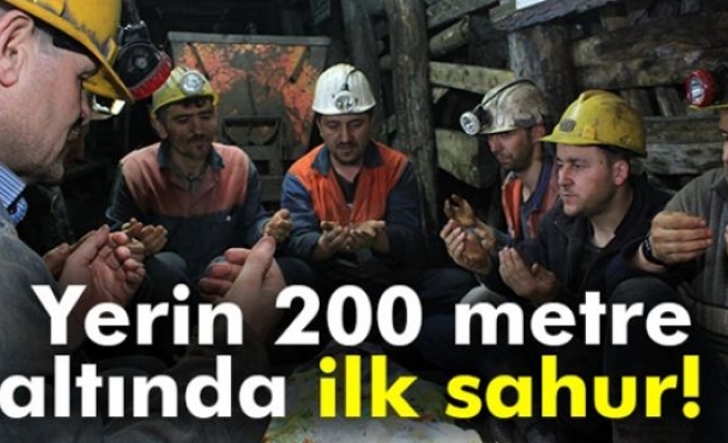Zonguldak’ta Yerin 200 Metre Altında İlk Sahur