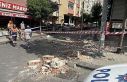 İstanbul'da tadilat sırasında balkonun çökmesi...