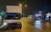 Bursa'da kamyonetle çarpışan otomobildeki 2 kişi yaralandı