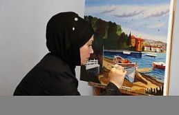 Edirne'de “ev hanımı ressam“ sergi salonu...