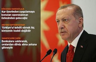Cumhurbaşkanı Erdoğan: Türkiye'yi tehdit...