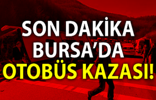 Osmangazi Dobruca mevkiinde tur otobüsü devrildi....