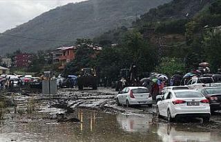 Trabzon'da şiddetli yağış ve heyelan