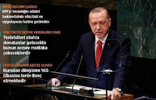 Cumhurbaşkanı Erdoğan, BM Genel Kuruluna hitap...