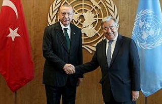 Erdoğan ile Guterres görüştü
