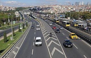'İstanbul'da trafik yoğunluğu yüzde 17 azaldı'