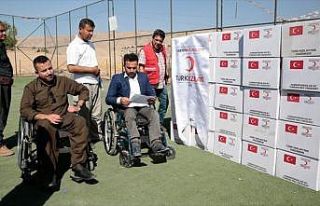 Türk Kızılayından Irak'taki engellilere yardım