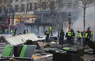 Paris'teki gösteriye ilişkin 101 kişi gözaltına...