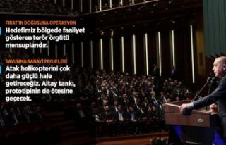 Cumhurbaşkanı Erdoğan: Fırat'ın doğusuna...