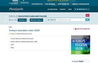 “2023 Eğitim Vizyon Belgesi” dünya gündeminde"