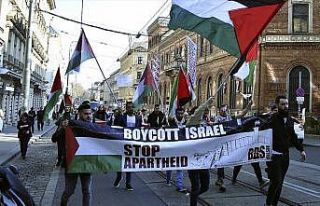 Avusturya'da İsrail ve ABD karşıtı gösteri