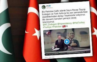 Pakistan iktidar partisinden Türkçe teşekkür