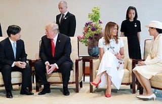 ABD Başkanı Trump Japonya İmparatoru Naruhito ile...