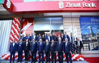 Çavuşoğlu, Ziraat Bank Azerbaycan'ın 4. şubesini...