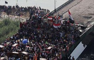 Bağdat'ta gösteriler nedeniyle kapanan köprü sayısı...