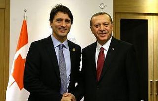 Cumhurbaşkanı Erdoğan, Kanada Başbakanı Trudeau...