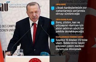 Cumhurbaşkanı Erdoğan: Libya'da bir an önce sükunet...