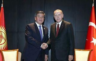 Cumhurbaşkanı Erdoğan Kırgız mevkidaşı Ceenbekov...