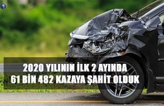2020 YILININ İLK 2 AYINDA 61 BİN 482 KAZAYA ŞAHİT...