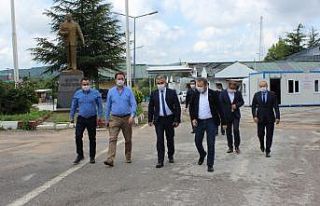 Dereköy Sınır Kapısı'ndaki modernizasyon çalışmalarında...