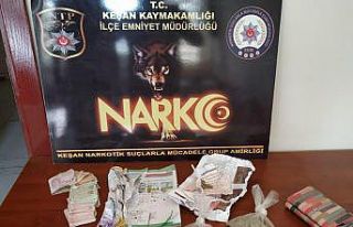 Edirne'de uyuşturucu operasyonunda 2 şüpheli gözaltına...