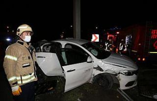 Ümraniye'de trafik kazası: 1 yaralı