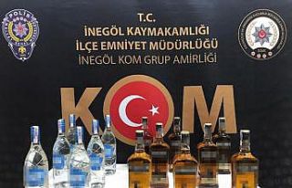 Bursa'da sahte ve kaçak içki operasyonu