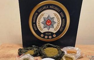 Bursa'da uyuşturucu operasyonlarında yakalanan...